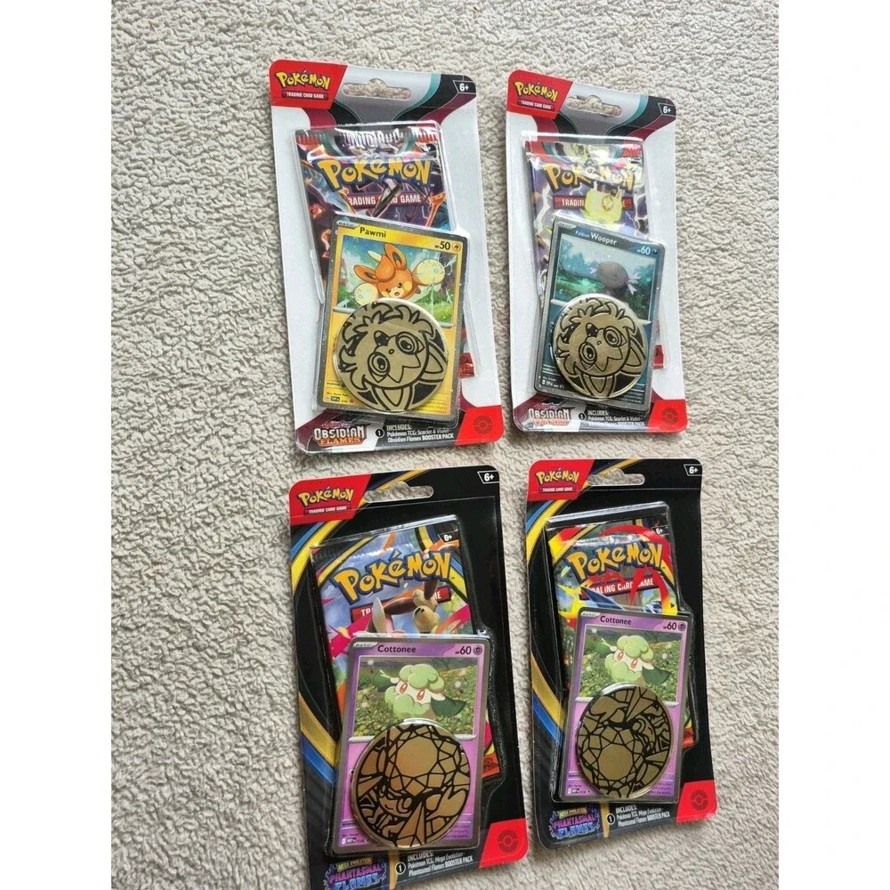 Pokemon TCG Sealed Booster Blister Lot of 4 Obsidian Flames Phantom Flames